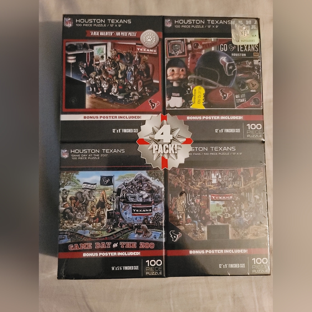 Houston Texans 4 in 1 Puzzle Pack SP4